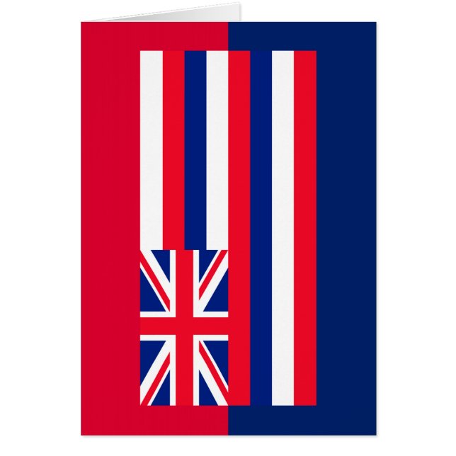 Hawaii Statlig flagga Design Hälsningskort (Framsidan)