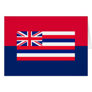 Hawaii Statlig flagga Design Hälsningskort