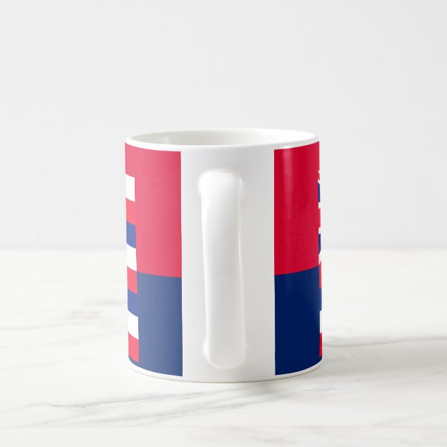 Hawaii Statlig flagga Design Kaffemugg (Handtag)