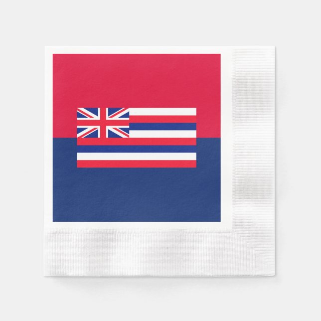 Hawaii Statlig flagga Design Pappersservett (Framsidan)