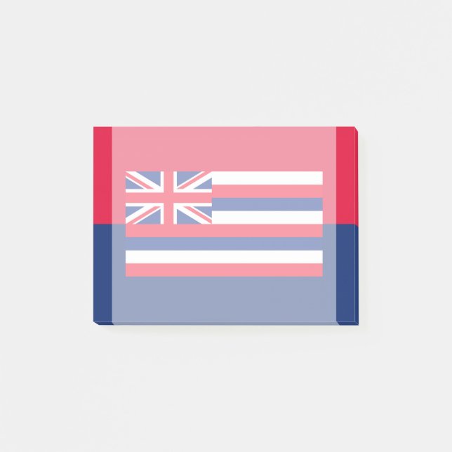 Hawaii Statlig flagga Design Post-it Block (Framsida)