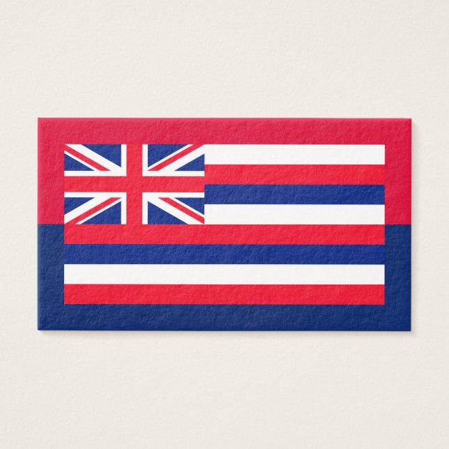 Hawaii Statlig flagga Design Visitkort (Framsidan)