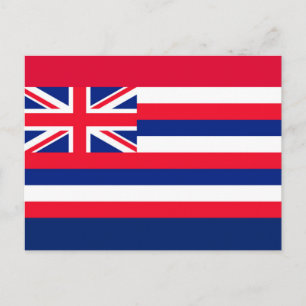 Hawaii Statlig flagga Design Vykort