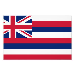 Hawaii Statlig flagga Fototryck