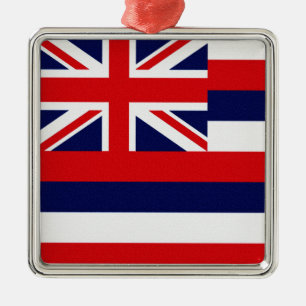 Hawaii Statlig flagga Julgransprydnad Metall