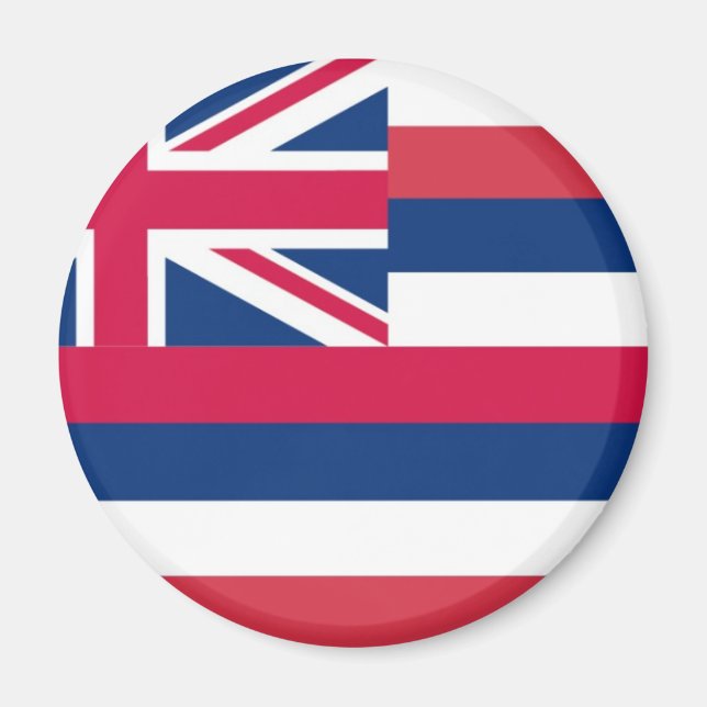 Hawaii Statlig flagga Magnet (Framsidan)