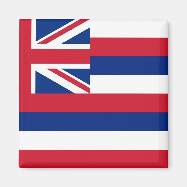 Hawaii Statlig flagga Magnet (Framsidan)