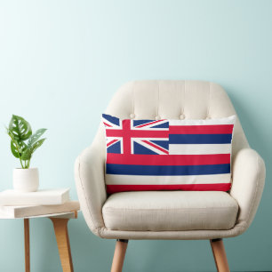 Hawaii Statlig flagga Skriv ut Patriotic Lumbarkudde