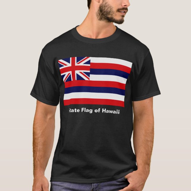 Hawaii Statlig flagga T-shirt (Framsida)