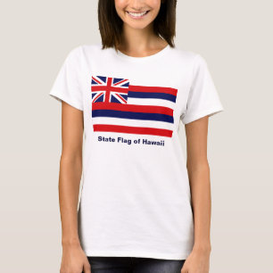 Hawaii Statlig flagga T-shirt