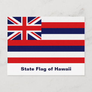 Hawaii Statlig flagga Vykort