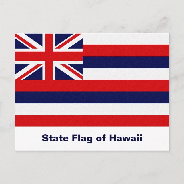Hawaii Statlig flagga Vykort (Framsida)