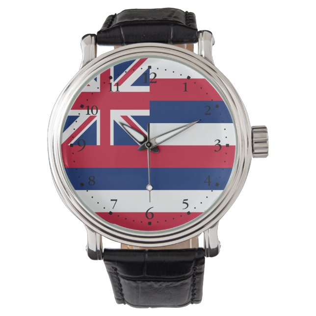 Hawaii statliga flagga armbandsur (Framsida)