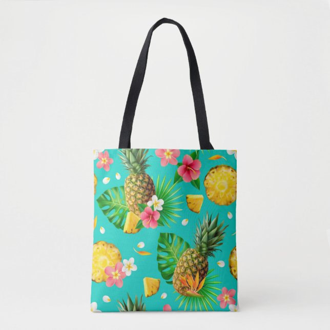 Hawaii Stil Pineapple Tote Bag Tygkasse (Framsida)