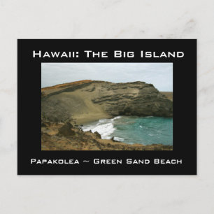 Hawaii (storön) Green Sands Beach Vykort