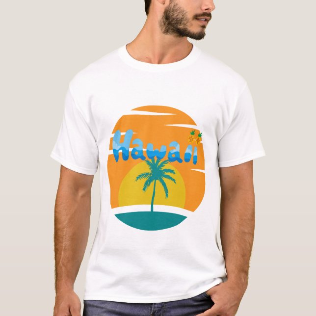 Hawaii strand t shirt (Framsida)
