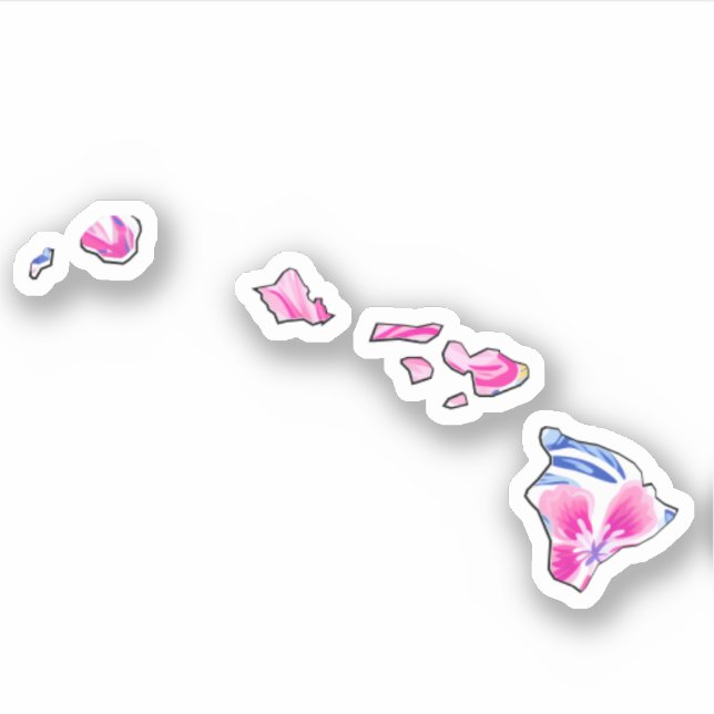Hawaii - Summer Sticker - Lilly Inspired Klistermärken (Framsida)