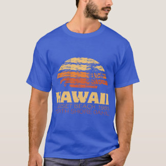 Hawaii Sunset Beach 1985 T Shirt
