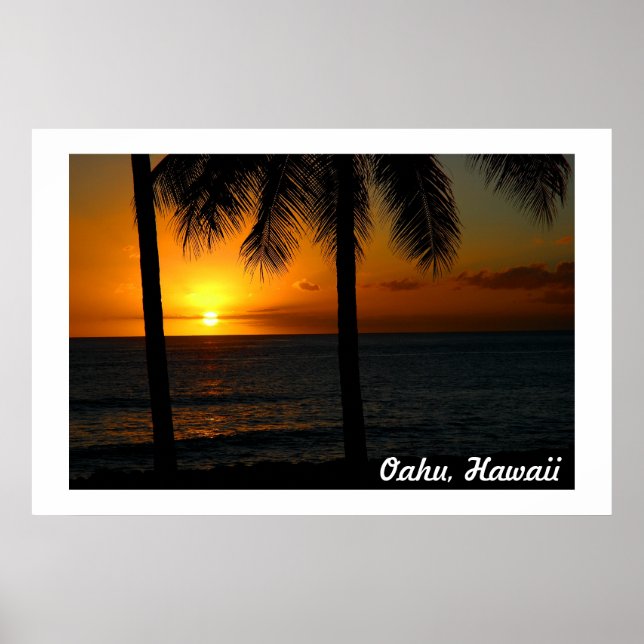 Hawaii Sunset Poster (Framsidan)