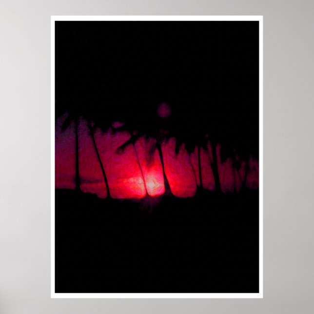 Hawaii sunset poster (Framsidan)