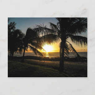 Hawaii Sunset Sharks Cove Vykort