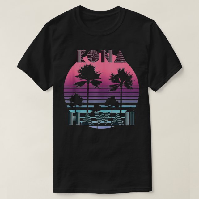 Hawaii Sunset Sol Surfa Throwback Retro 80 s T Shirt (Design framsida)