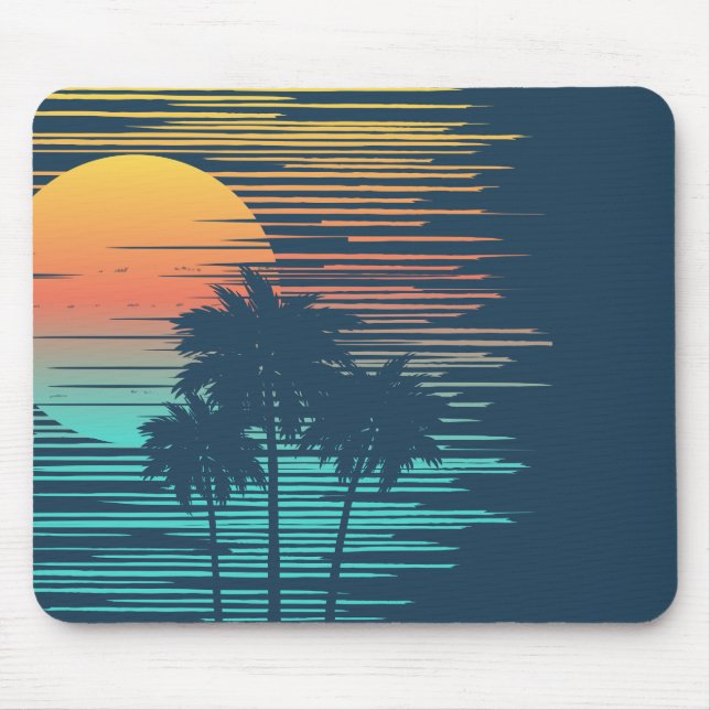 Hawaii Sunset Sunrise Graphic Topical Rainforest Musmatta (Framsidan)
