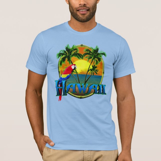Hawaii Sunset T Shirt (Framsida)