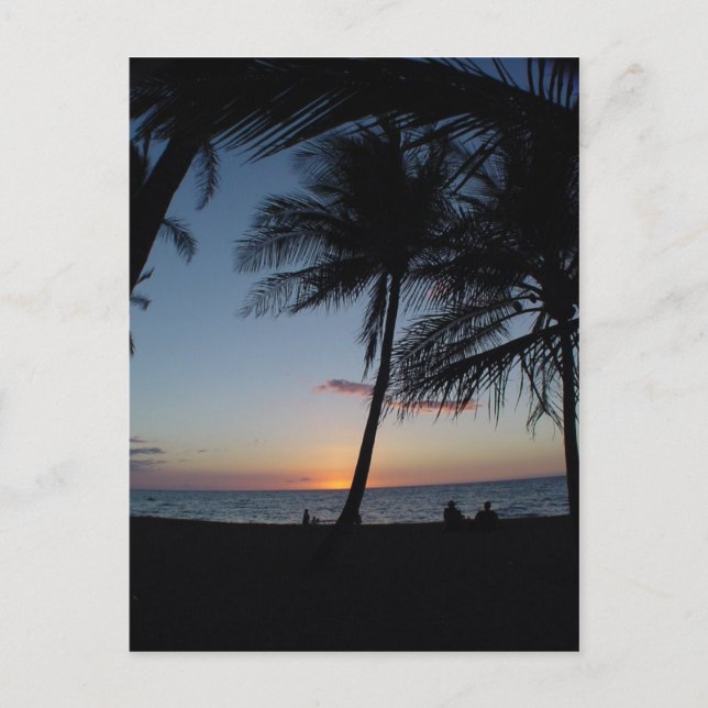 Hawaii Sunset Vykort (Framsida)