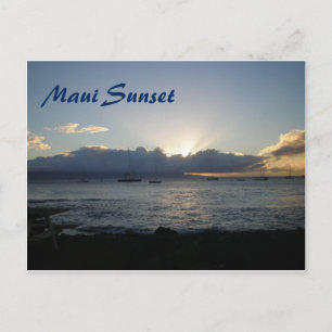 Hawaii sunset vykort