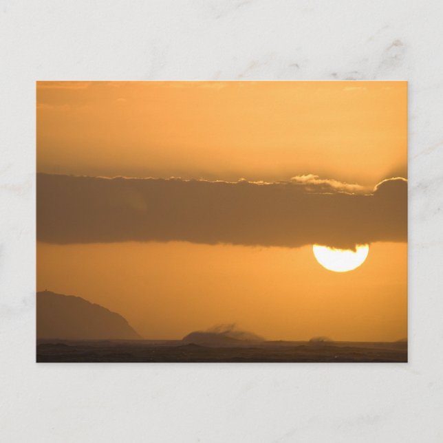Hawaii Sunset Vykort (Framsida)