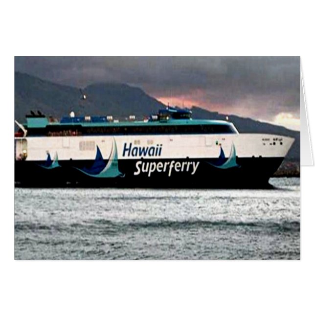 Hawaii Superferry Hälsningskort (Framsidan Horizontal)