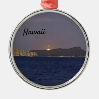 Hawaii Supermoon Sunset Cruise Måne Stigning Julgransprydnad Metall