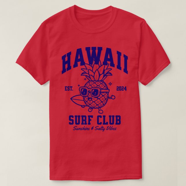 Hawaii Surfa ClubBL TShirt T Shirt (Design framsida)