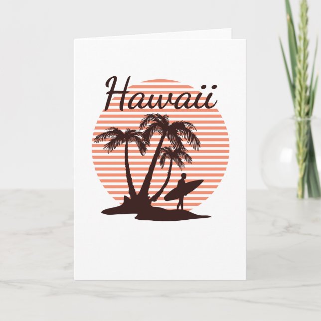Hawaii Surfa Kort (Framsida)
