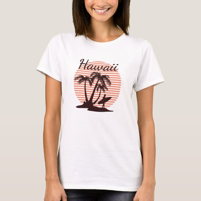 Hawaii Surfa T Shirt (Framsida)