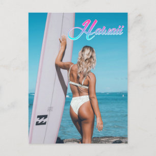 Hawaii Surfartjejke Resa vykort