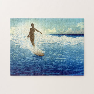 "Hawaii, surfaryttaren" - Charles W. Bartlett Pussel