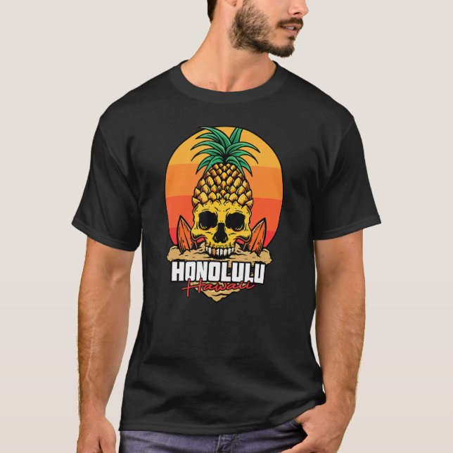Hawaii Surfer I Honolulu Surfa I Honolulu Hawaii T Shirt (Framsida)