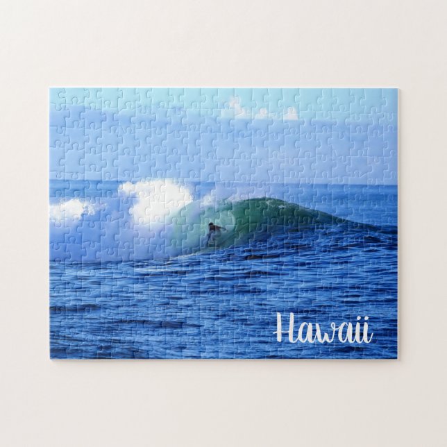 Hawaii Surfer Jigszle Puzzle Gift Idea Ocean Pussel (Horisontell)