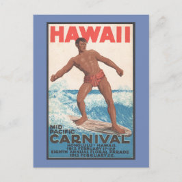Hawaii Surfer Vykort
