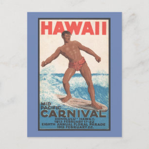 Hawaii Surfer Vykort