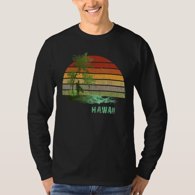Hawaii Surfing 4 T Shirt (Framsida)