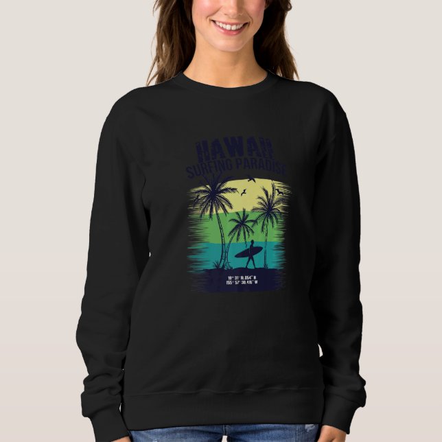Hawaii Surfing 4 T Shirt (Framsida)