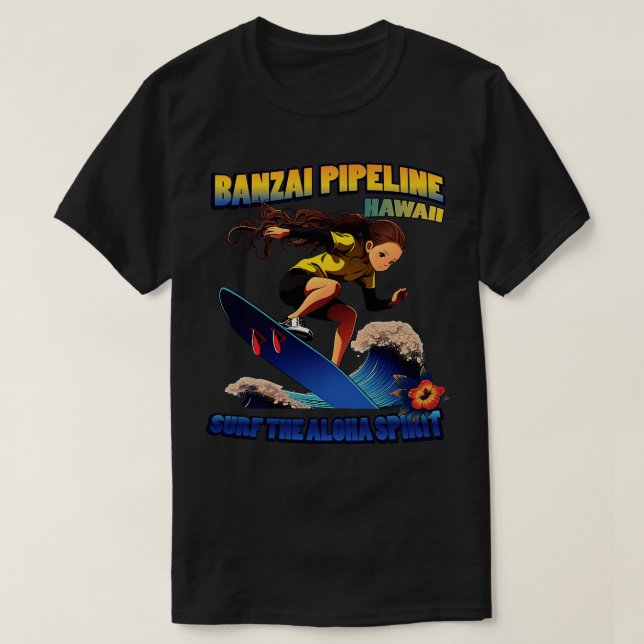 Hawaii Surfing 72804 TShirt T Shirt (Design framsida)