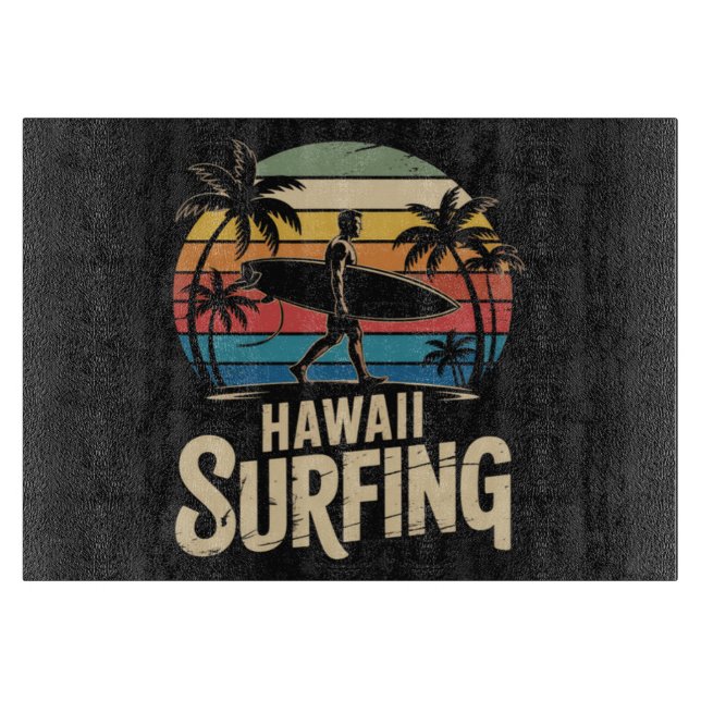 hawaii surfing retro - vintage solnedgång strand s (Framsidan)