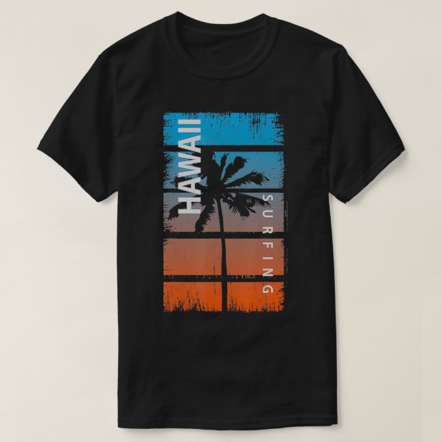 Hawaii Surfing T Shirt (Design framsida)