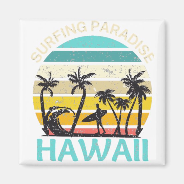 Hawaii surfparadiset magnet (Framsidan)