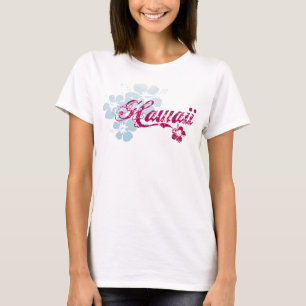 Hawaii T-Shirt Färgstarka hawaiiska blommor
