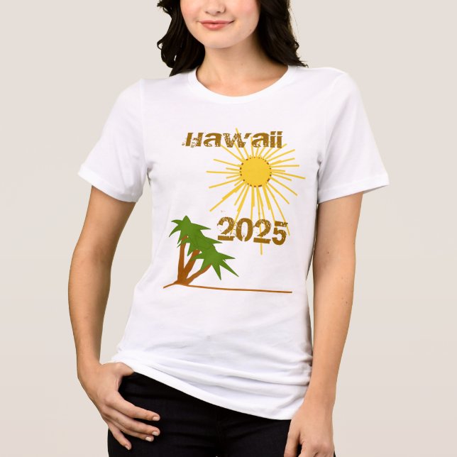 Hawaii T-shirt I Triblend-tyg (Framsida)